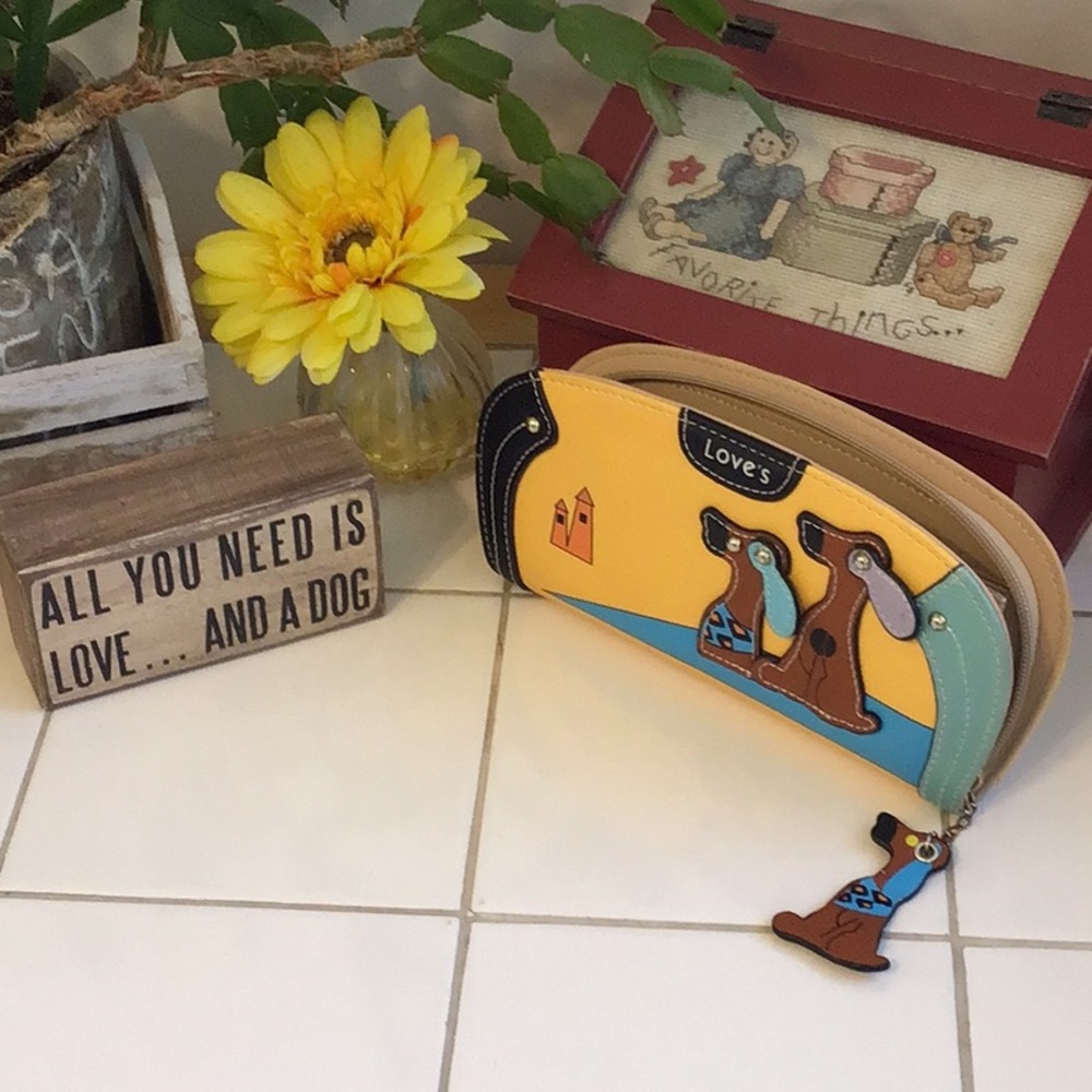 Pet Lovers Cartoon Dog Vegan Leather Wallet (#4)